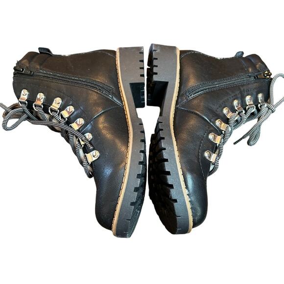 Style & Co Black Lace Up Hiker Boots NEW Size 5 - Picture 8 of 11